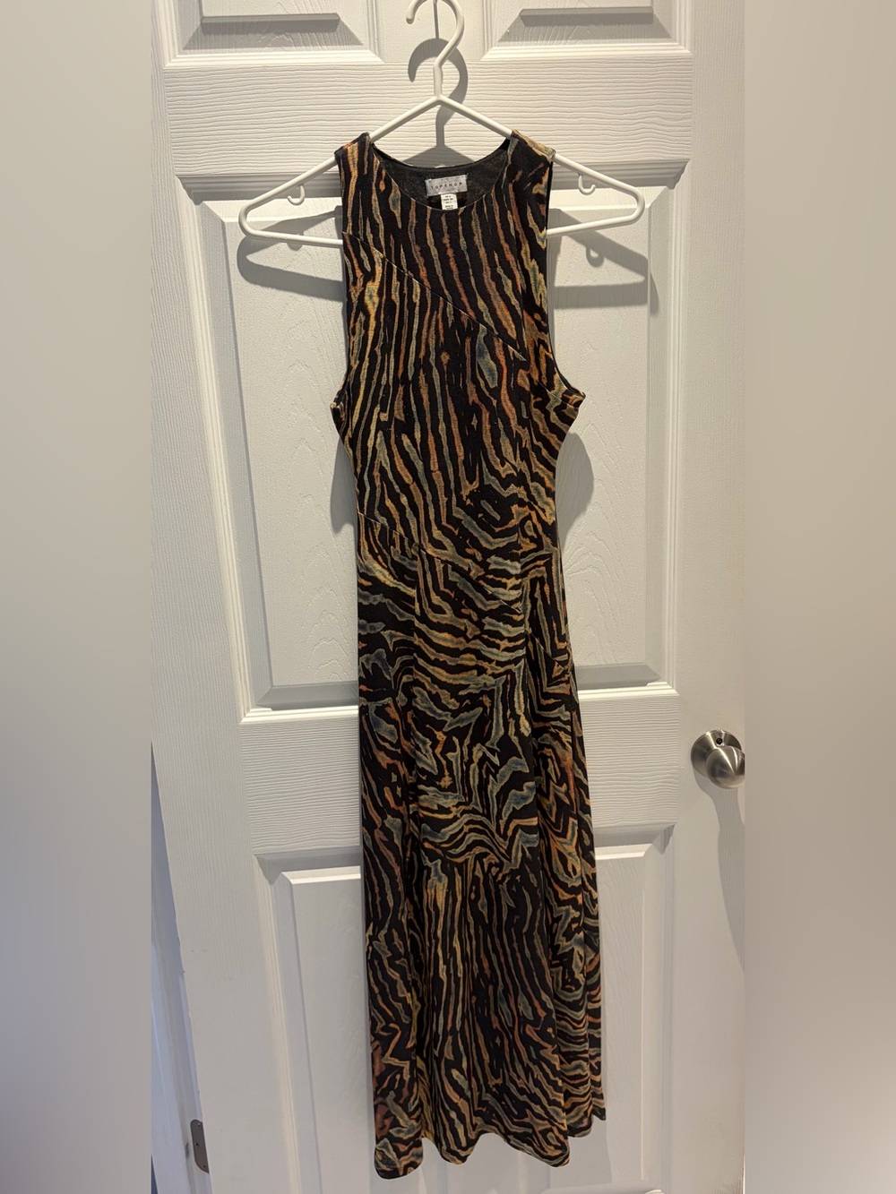Mesh TopShop Animal-Print Dress